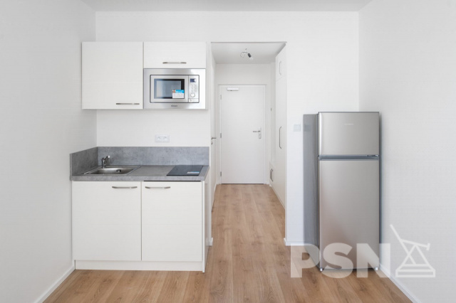 Pronájem bytu 1+kk v&nbsp;projektu SKYLINE, Praha&nbsp;11 Čenětická 2413/1a, Praha 11